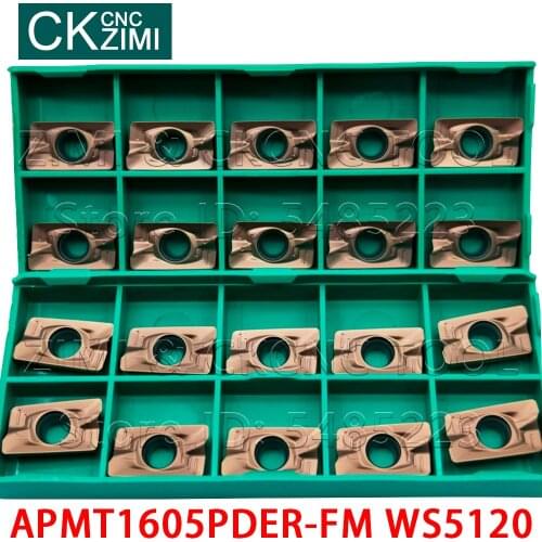 APMT1605PDER-FM WS5120 Carbide Insert APMT 1605 PDER FM Hardened CNC Lathe Blade Milling Insert Cutting Tool for Hardened steel