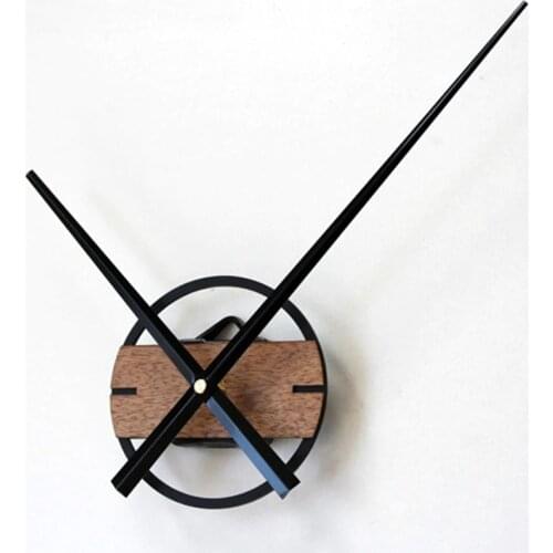 Big Pointer Classic DIY Clocks Wood Wall Watch For Bedroom Home Decor,3D Sticker Silent Large Wall Clock Modern Design