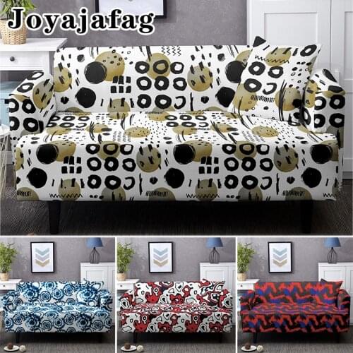 Abstract Geometric High Elastic 1/2/3/4 Seater Sofa Cover Soft Non-slip Stretch Slipcover For Living Room Decor Couch Covers