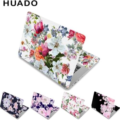 Flower Laptop Skin Notebook Sticker 15.6" Computer Decal 13.3" 14" 17" PC Cover for Lenovo/HP/Dell/Asus