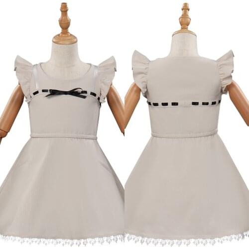 Kids Final Fantasy VII FF7 Remake Tifa Lockhart Cosplay Costume Dress Halloween Carnival Suit