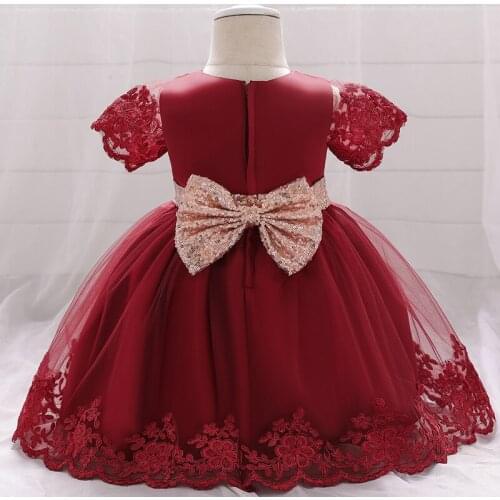 0-24 Newborn Baby Baptism Dress New Summer Cute Baby Girls Clothes Tulle Lace Infant Christmas Party Clothing 1st Birthday Dress