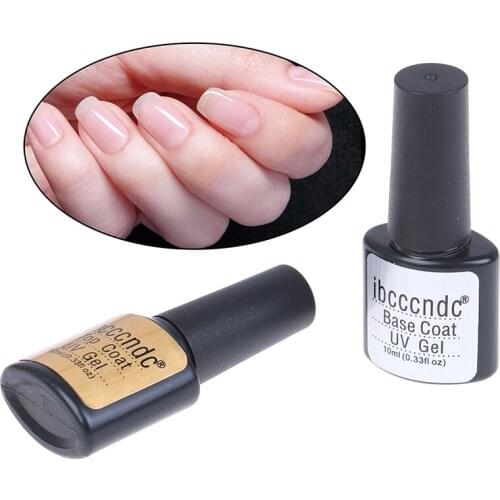Gel Varnish Lacquer Matte Tempered Top Nail Manicure Transparent Base Top Coat Gel Nail Polish UV 10ml Soak Off Primer