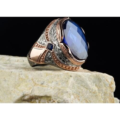 Custom Jewelry High-quality 925 Sterling Silver Zultanite stone ring Zircon in a luxurious way for men with g