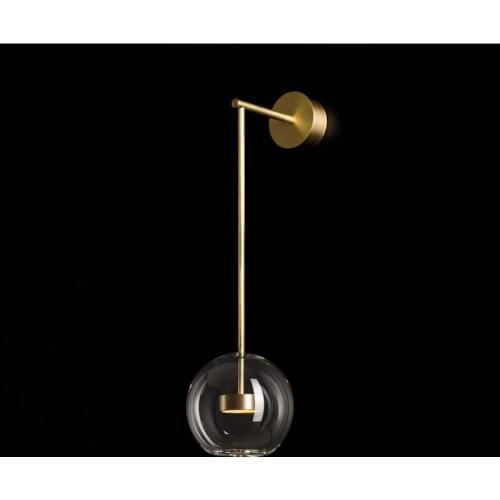 Loft stone bed wall lamp glass wall sconces rope glass ball living room bedroom bedside bedside monkey lamp wall lamp