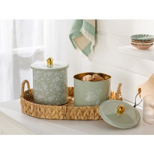 Metal Storage Box, Spice Box, Kitchen Cookie Storage Box, Storage Box With Lids, Modern Home Decor Box For Kitchens