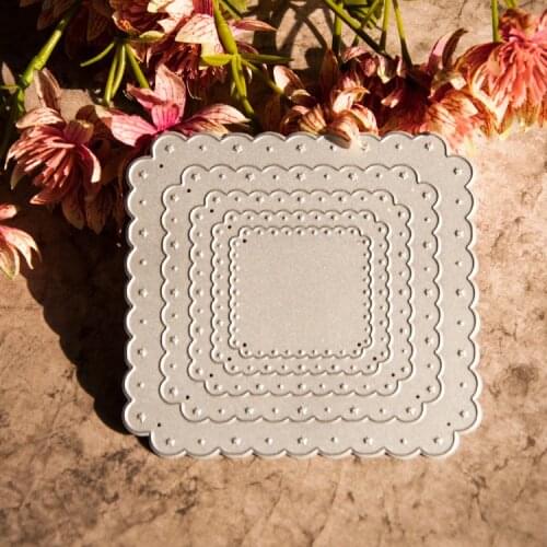 Metal Square frame Cutting Dies Stencils for DIY Scrapbooking/photo album Decorative Embossing DIY Paper Cards