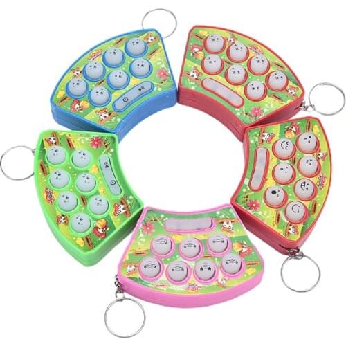 Mini Console Game Machine Childrens Handheld Nostalgic Portable Mini Hamster Game Machine Console Keychain Toys Backpack Decor