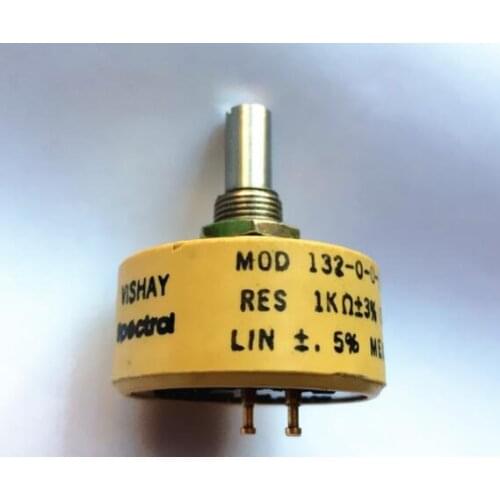 MOD 132-2-0-102 1K plus or minus 3% VISHAY rotating potentiometer winding 2.75W switch