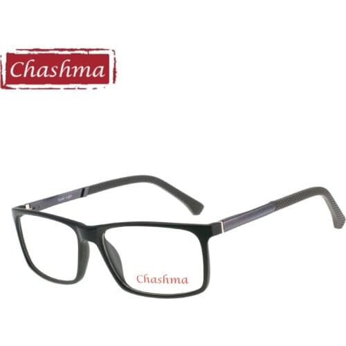 Chashma Brand Eye Glasses Frames for Men Big Eyewear Men Wide Optical Glasses TR 90 Light Optical Glasses Frame Office Work