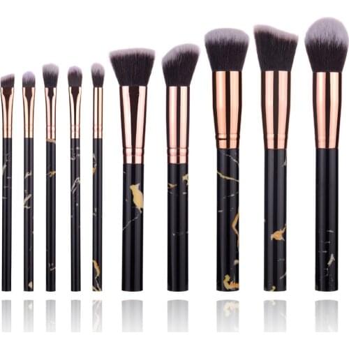 10Pcs Makeup Brushes Tool Set Cosmetic Powder Eye Shadow Foundation Blush Blending Beauty Make Up Brush Hot Sale