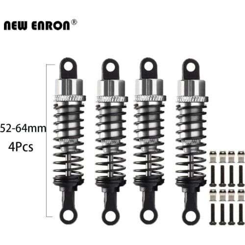 NEW ENRON 52-64mm 736092 Aluminum Alloy Oil Shock Absorber 2Pcs or 4Pcs For 1/18 RC Car FS Racing Off-road Truck 73603 73801