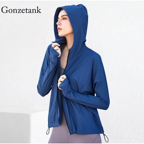 Ins 2021 Spring New Custom Lock Zipper Hooded Fitness Clothes Women Casual Loose Version Running Yoga Clothes