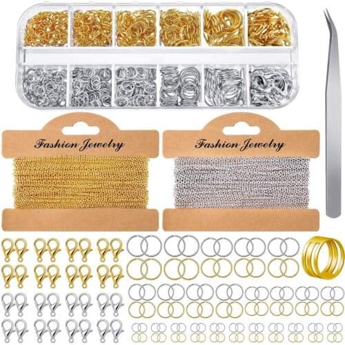 Flat Pressure Cross Chain Copper Bag White K Color 1.5MM Each 3 Meters Open Iron Gold Circle Lobster Buckle Bts Be Boxes