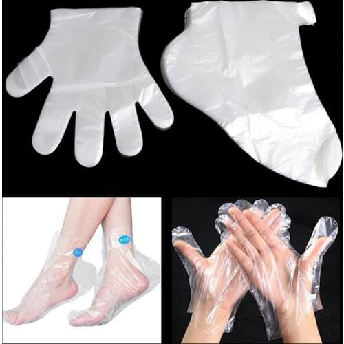 PE Paraffin Wax Bath Liners Hand And Foot SPA Mask Bags Socks Gloves Cover Care