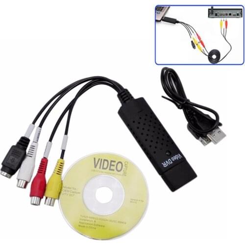 Portable Easy Cap USB 2.0 Video Audio TV Capture Card Adapter VHS to DVD PC HDD Capture Converter TV Tuner Cards For Win7/8/XP