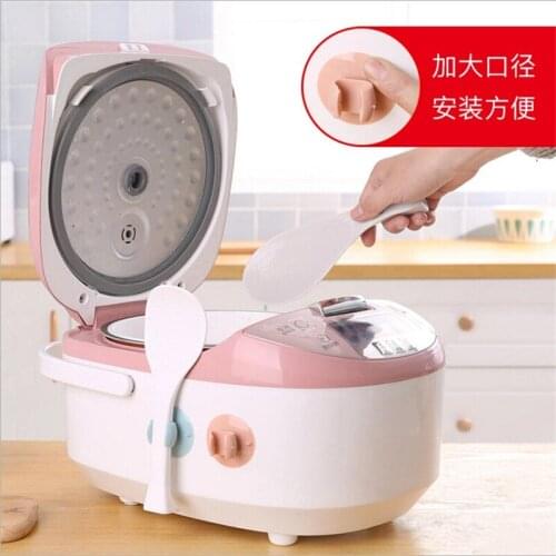 Portable Blue Kitchen Tableware Storage Rack Rice Cooker Spoon Holder Kitchen Organizer Tools Rice Spoon Stand Container