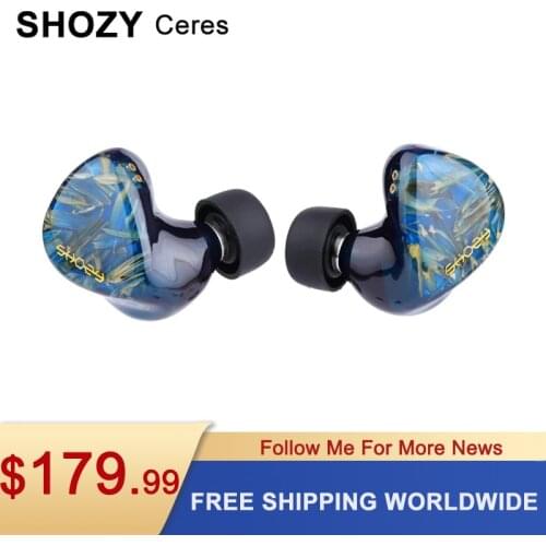 Shozy Ceres Hybrid Technology In Ear HIFI Wired Music Earphones 2 Way Frequency Division Gaming Headphones Detachable Cable