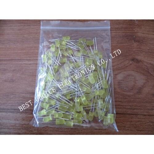 100pcs Yellow LED 5MM Yellow light-emitting diode Yellow turn Yellow