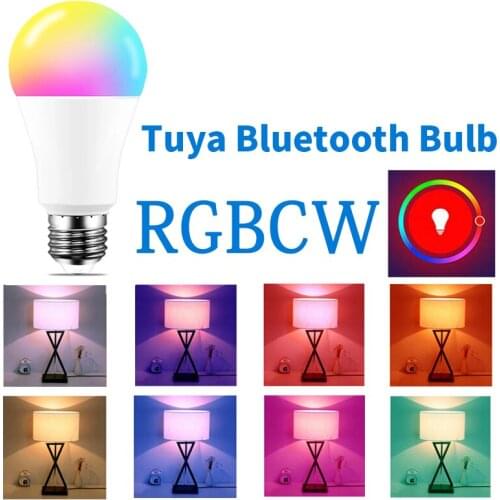 Led Bulb Tuya Compatible Smart Led Bulb E27/B22 RGB Dimmable APP Control Adjustable 10W 1000LM Led Light Bulbs Home Lighting HOT