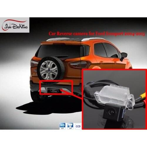 JanDeNing Waterproof License Plate Light OEM HD CCD Car Rear View Parking/ Backup Reverse Camera For Ford Ecosport 2004-2015