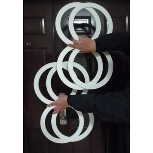 Eight Ring - Juggling (4pcs 8) Linking Rings,Thickness 7mm - Magic Tricks,Illusions,Mentalism,Fire,Stage,Novelties,Toys