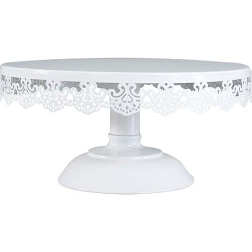 High-End Wedding Dessert Table Props Lace Side Cake Tray Iron High Cake Stand Wedding Main Cake Tray