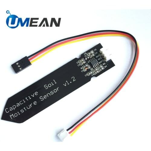 High Quality Capacitive analog soil moisture sensor Anti-corrosion wide voltage with cable for Arduino