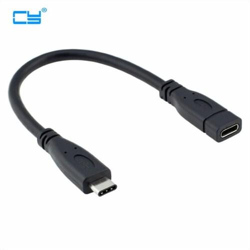 0.2M USB3.1 Type-C data line extension line M/F standard 16 revolution Adaptor cable