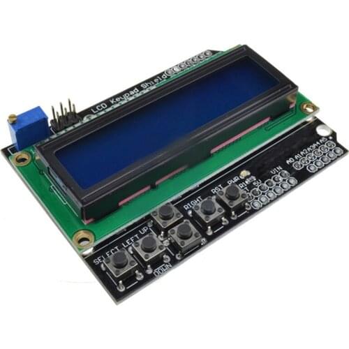 1Pcs Lcd Keypad Shield Lcd1602 Lcd 1602 Module Display For Arduino Atmega328 Atmega2560 Raspberry Pi Uno Blue Screen Wavgat #8