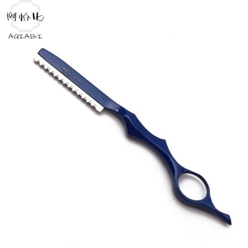 10Pcs 17.5cm AQIABI Change Blade Type Knife Sharp Barber Razor Salon Hair Razor Hair Cut Razor Hairdresser Thinning Knife A6100