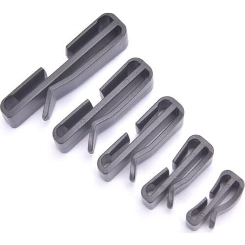 10pcs/pack Quick Slip Keeper Buckle clip Slider Black For Molle Tactical backpack Adjusting strap webbing 20/25/32/38/49mm