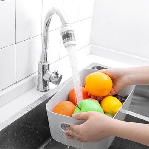 2Pcs Kitchen Faucet Anti-splash Extender Nozzle Tap Water Saving Purifier Filter Bathroom Accessories Replacement Filter