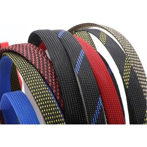 5M 12mm colour Wire Mesh Guard RC Car Quadcopter Wiring Braided PET Expandable Auto Wire Cable Gland Sleeves High Density