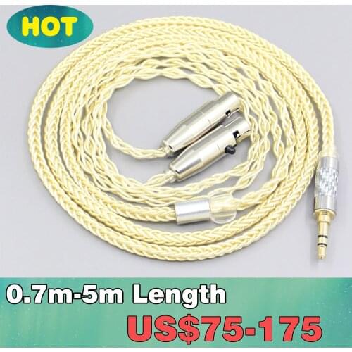 8 Core Gold Plated + Palladium Silver OCC alloy Cable For KENNERTON ODIN THROR ROGNIR THEKK WODAN VALI Headphone LN007637