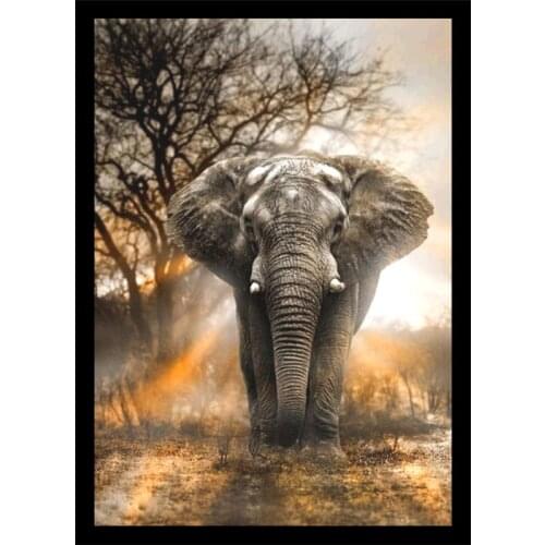 DIY Diamond Embroidery Animal Painting Full Diamond 5D Diamond Painting Elephant All Post Diamond Mosaic Pattern Home Decoration