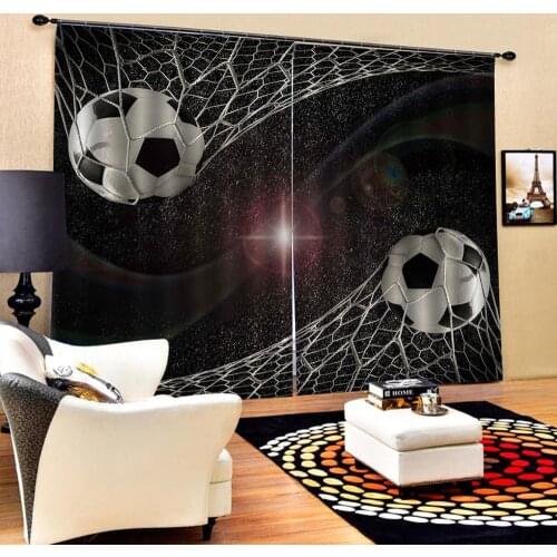 Black stars curtains Customized size Luxury Blackout 3D Window Curtains For Living Room Decoration curtains