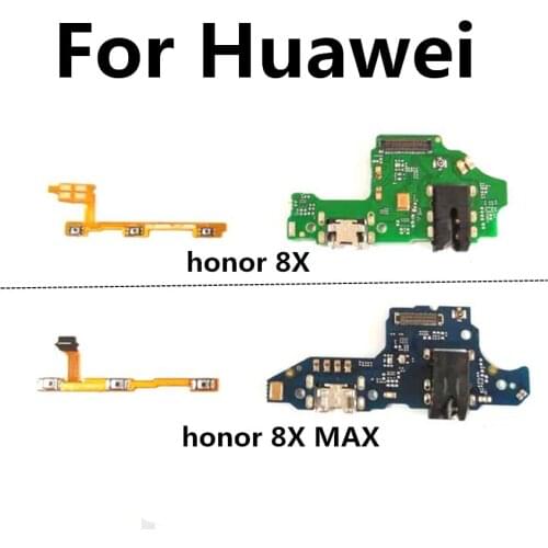FOR Huawei honor 8X MAX power / volume & USB Charging Motherboard Dock Port Charger Board Flex Cable Plug Connector