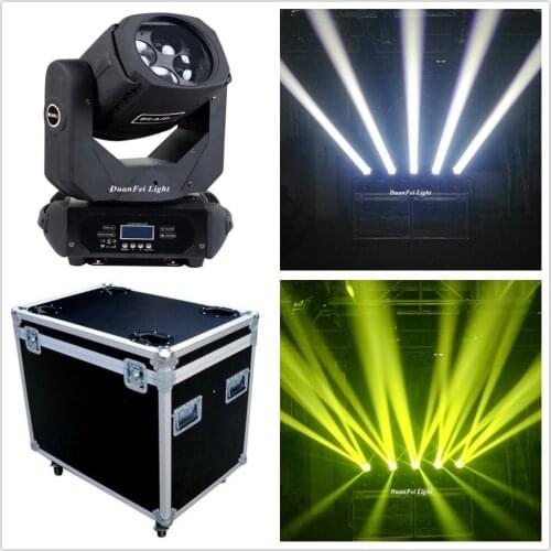 Flightcase) 8lot dmx beam led moving head super beam 4x25w mini moving head beam luci dj