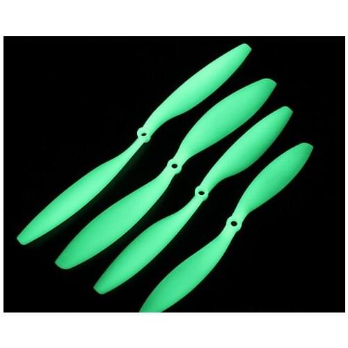 2 Pair/Set Fluorescent Combo Propeller Prop CW CCW 8038 8045 9047 1038 1045 1147 1245 FPV Quadcopter Multirotor Glow in Dark ABS
