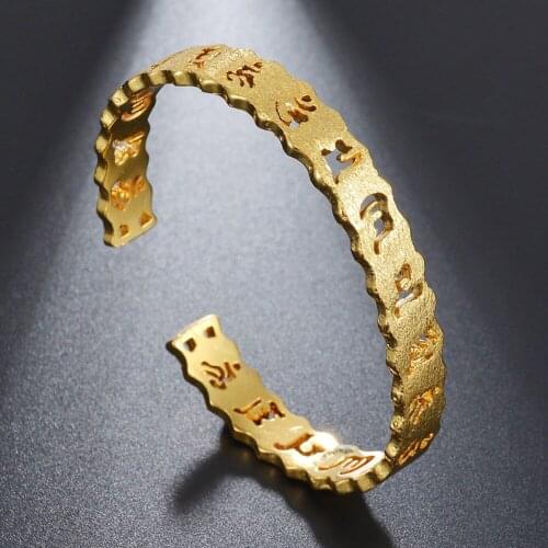 FYSARA Fashion Hollow Pattern Bangles & Bracelets For Women Trendy Jewelry Stainless Steel Rose Gold Lovers Gift