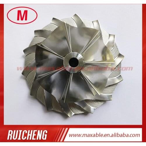 HX50 3593686 66.92/99.01mm 7+7 blades high performance turbo billet/milling/aluminum 2618 compressor wheel for 4044319/4044840