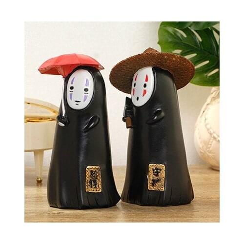 No-Face Money Box Spirited Away Kaonashi No-face Piggy Bank Toy Resin Coin Bank Fun Christmas Gift Cartoon Piggy Bank