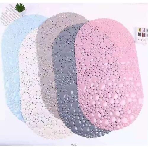 Toilet Foot Pad Hotel Bathroom Anti Slip Pad Suction Cup Shower Anti Fall PVC Floor Pad Household Bath Mat