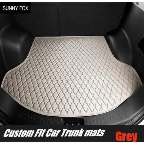Special fit Car trunk mats cargo Liner for BMW X5 E70 F15 PVC Leather anti slip waterproof car styling full cover rugs custom ca