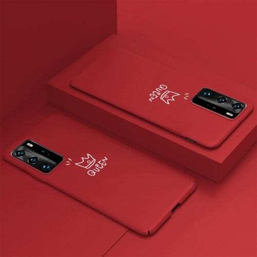 Ultra-thin Colorful Matte Hard PC Phone Case For Huawei P40 P30 P20 lite Mate 30 20 10 Pro Honor 8 Cute Shockproof Frosted Cover