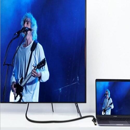 Multi-Function Converter Supports 4K Type C+Dp+Mini Dp To Hdmi Signal Output Usb-C Cable Adapter Cable For Macbook