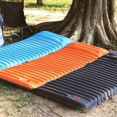 Outdoor Inflatable Air Mattress Camping Mat Foot Inflation Automatic Foldable Picnic Blanket Air Cushion Sleeping Bed Mat NEW