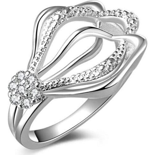 Rainbow Jewel Engagement AAAAA Cubic Zircon Fashion Rings Real 925 sterling silver wedding ring bridal Jewelry for women #149