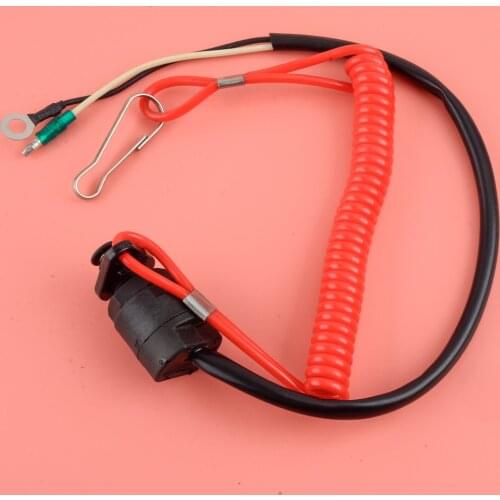 3mm Boat Kill Switch Tether Cord Lanyard Fit For Marine Mercury Tohatsu motorboat outboard motors without battery electric start